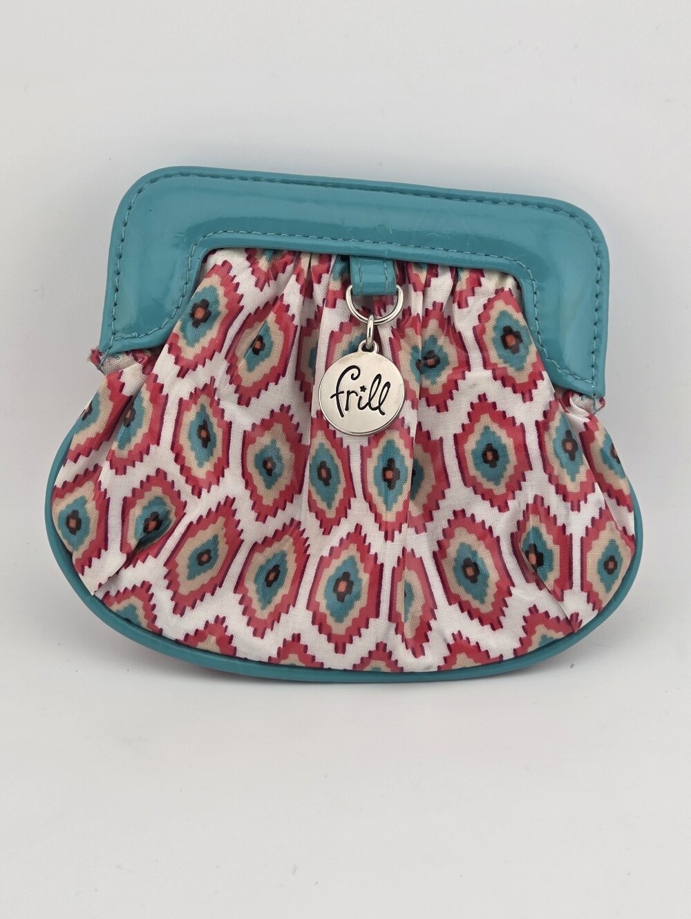 GUC Vera Bradley small plastic print bag. Magnetic closure. Coin purse.  Wallet